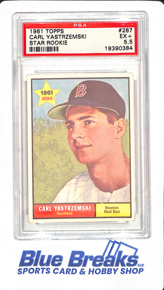 1961 Topps - Carl Yastrzemski - Baseball - Star Rookie - Boston Red Sox - # 287 - PSA 5.5