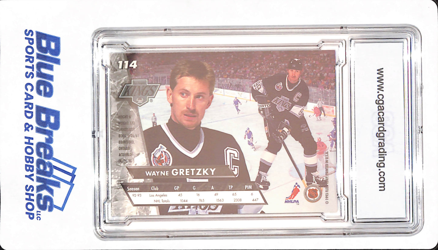 1993-94 Fleer Ultra - Wayne Gretzky - IP Autograph - # 114 - Ice Hockey - Los Angeles Kings