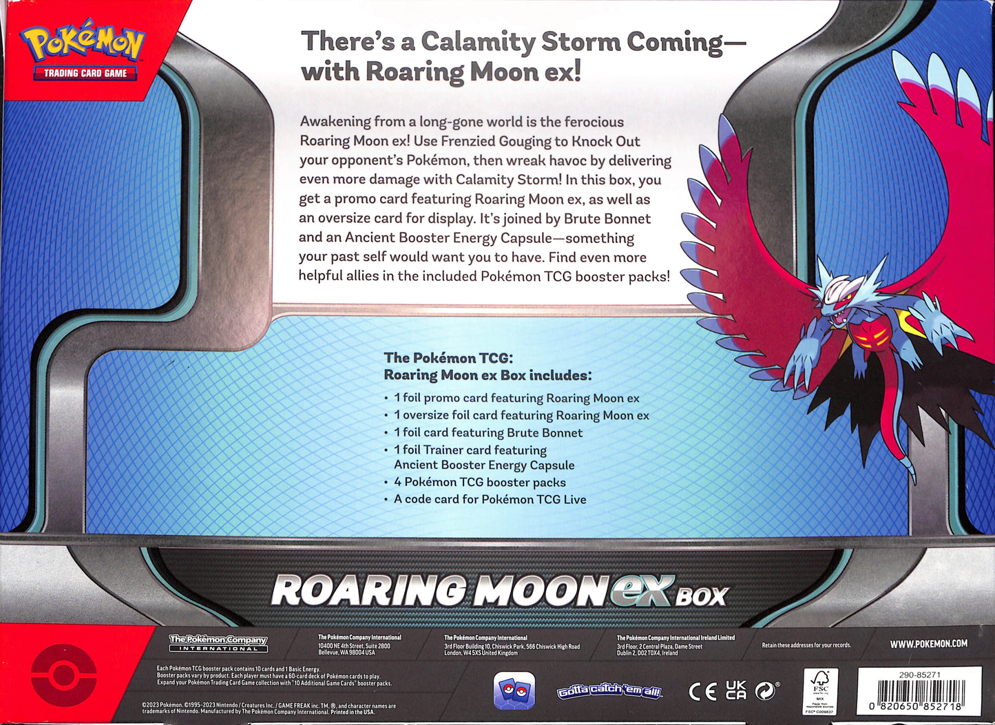 Roaring Moon ex Box - Sealed Wax - Pokemon