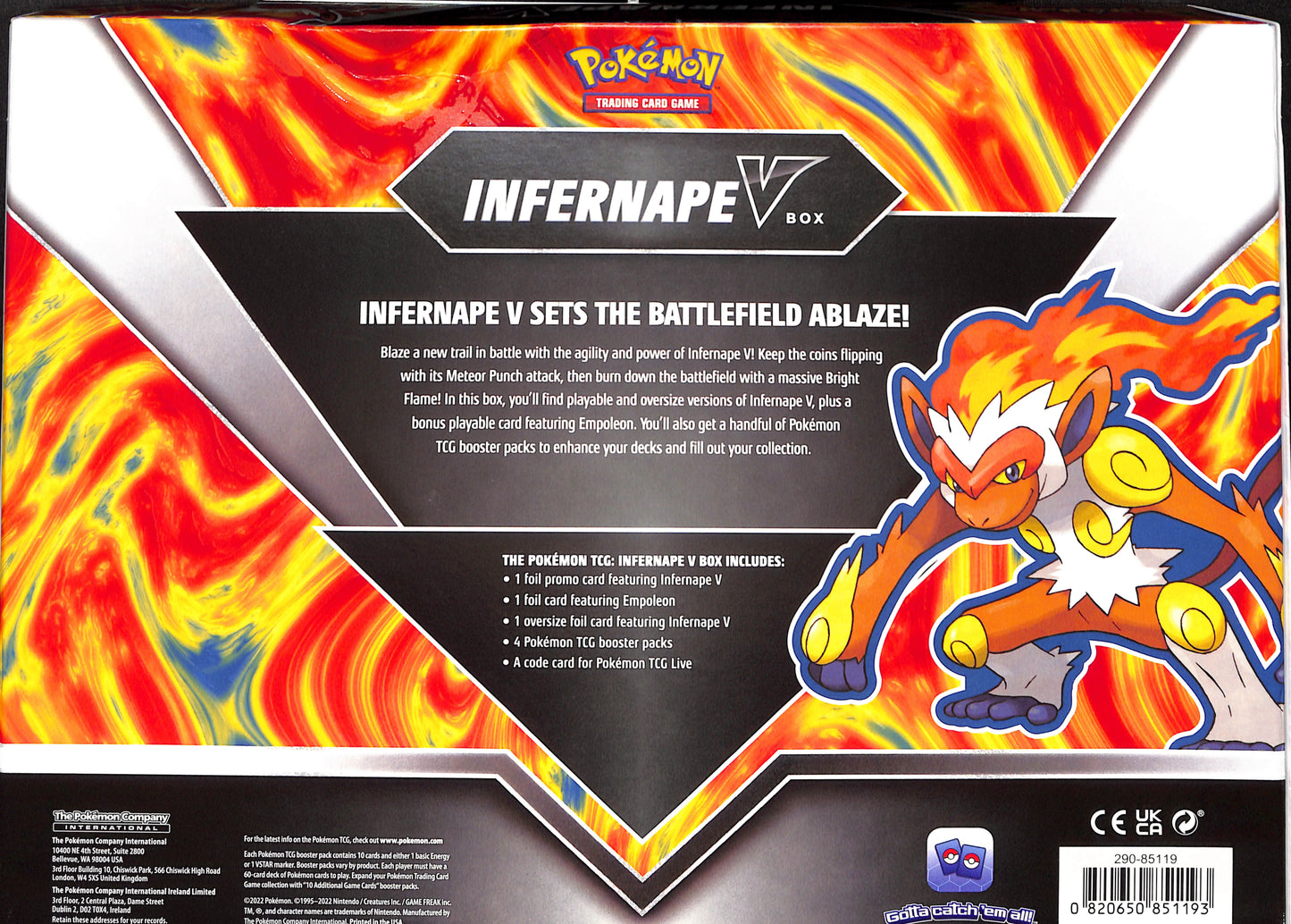 Infernape V Box - Sealed Wax - Pokemon