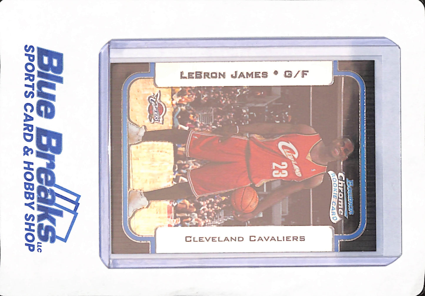2003 Lebron James - Bowman Chrome Rookie Card - Basketball - Cleveland Cavaliers - #123