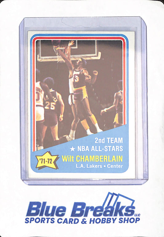 1972-73 TOPPS ALL STAR CARD WILT CHAMBERLAIN LOS ANGELES LAKERS  # 168