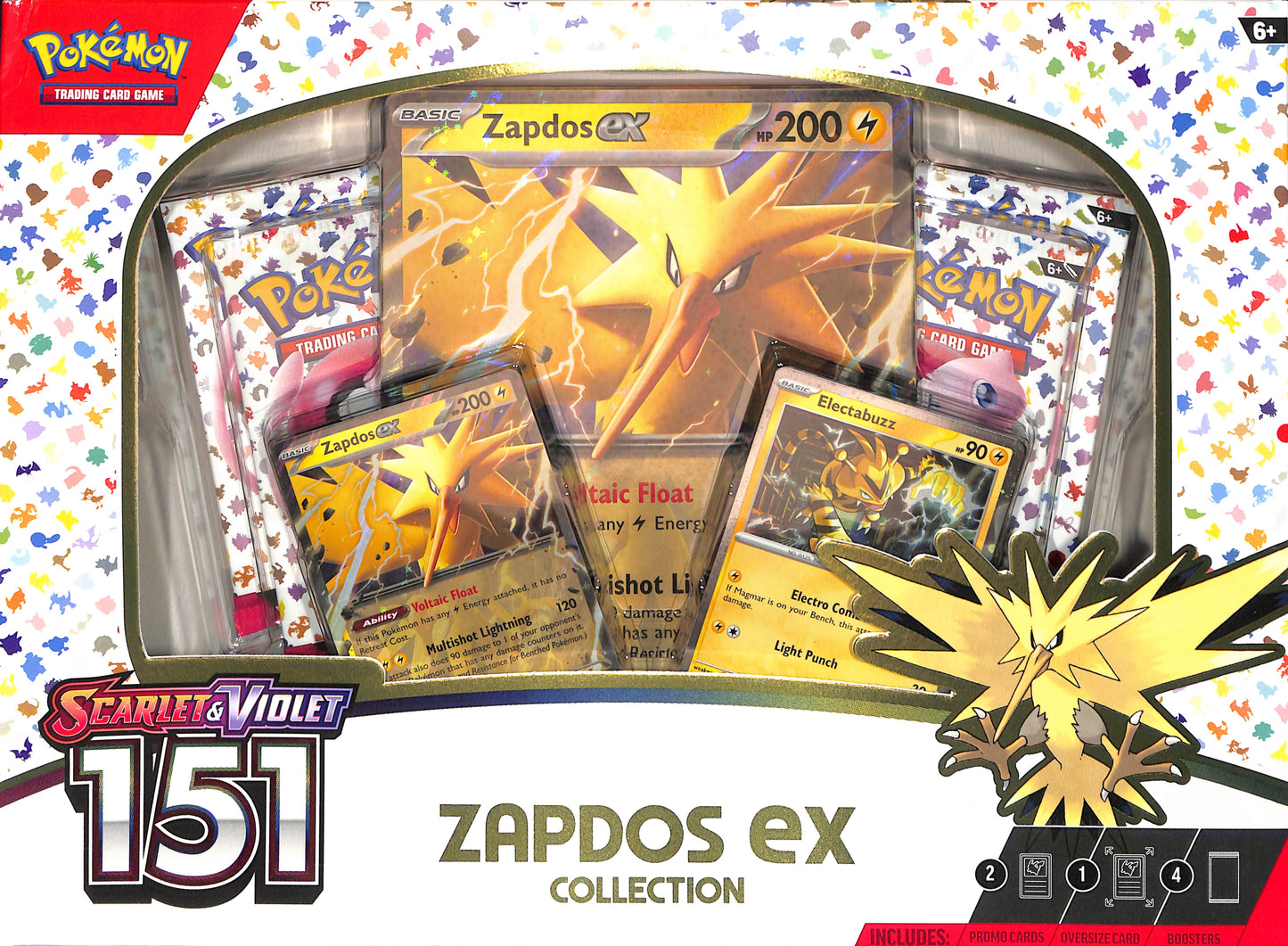 151: Zapdos ex Collection - SV: Scarlet & Violet 151 - Pokemon - Sealed Wax