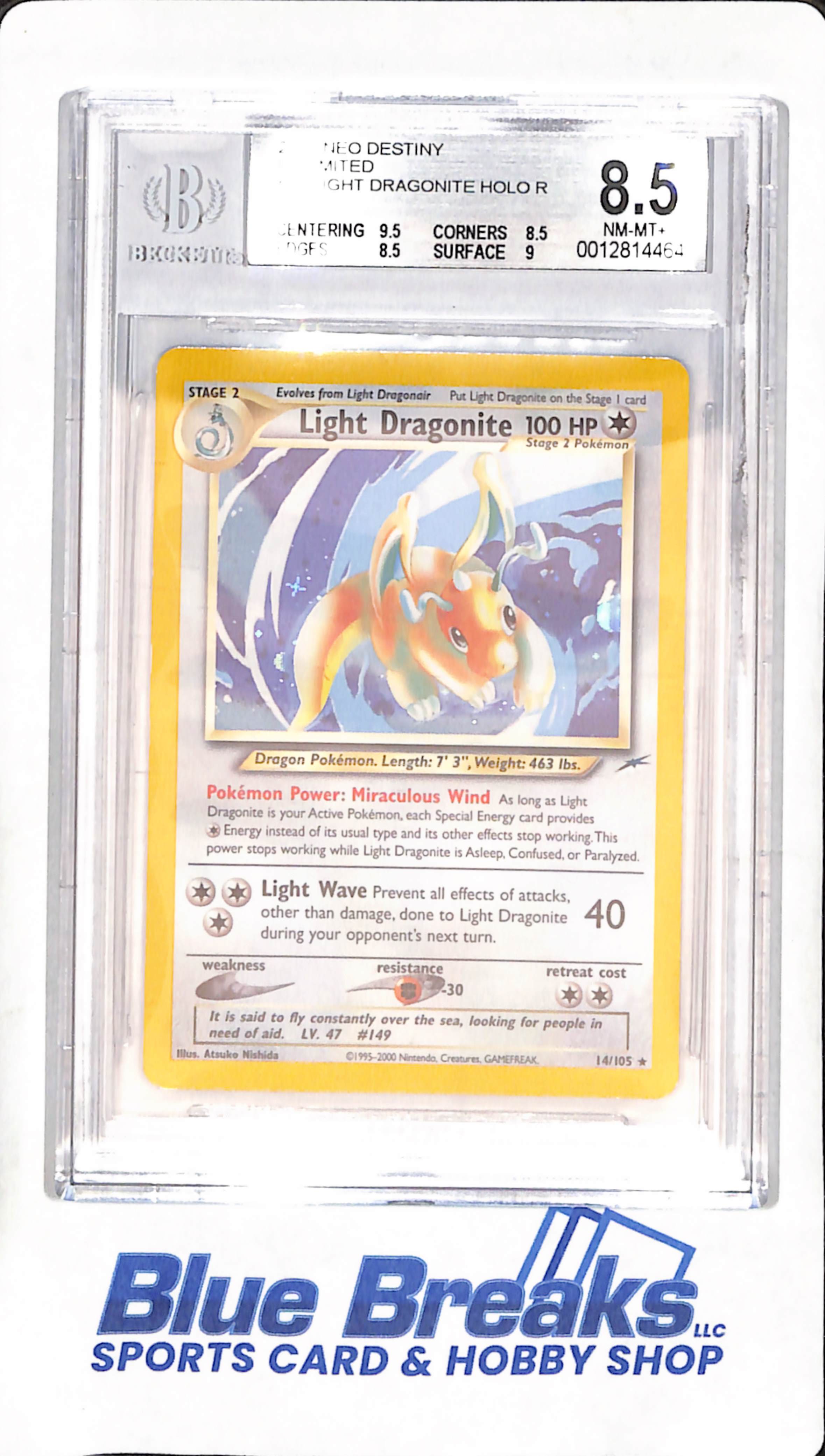 pokemon card dragonite holo 2002 - Neo Destiny Unlimited Light - Rare Variant:Random Tin merlin Attack 1 Magic The Gathering: The