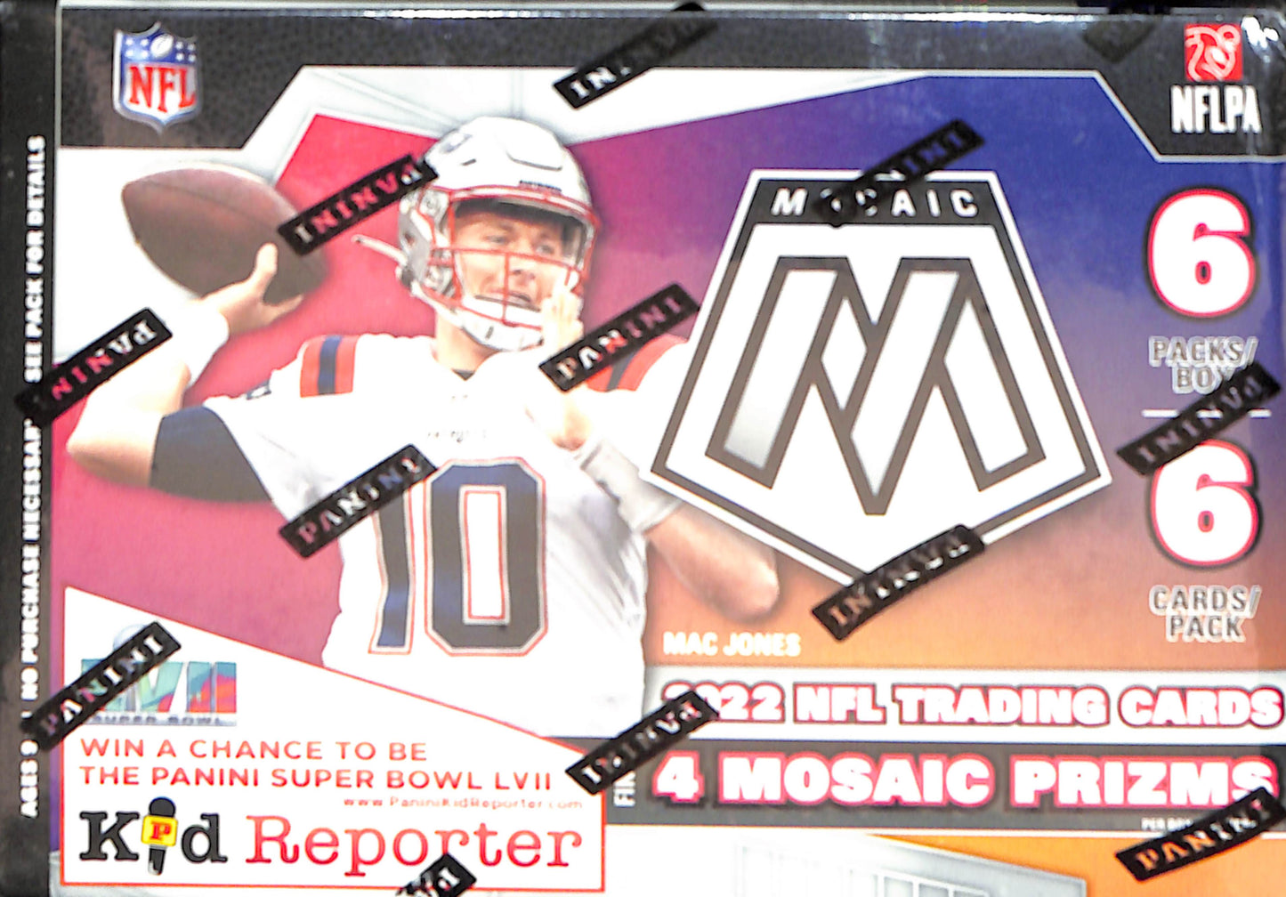 2022 Panini Mosaic Football 6-Pack Blaster Box - Sealed Wax