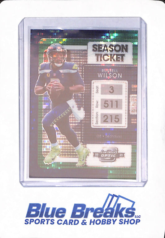 2021 Panini Contenders Optic - Russell Wilson - Football - Seattle Seahawks - Color Match - 26/30 - #10