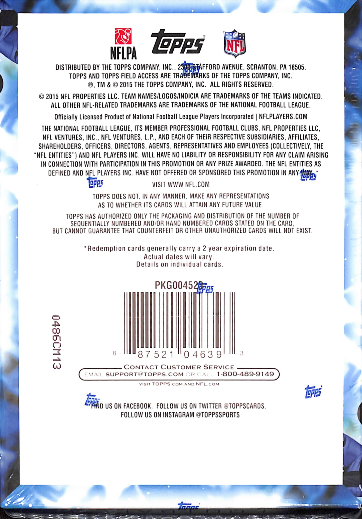 2015 NFL Topps Field Access Football - Hobby Box - Sealed Wax