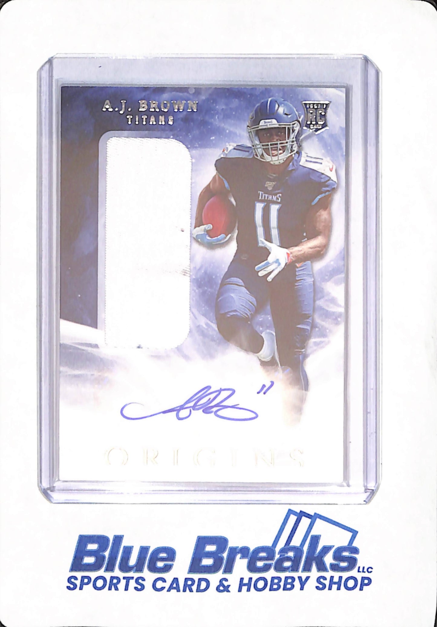 2019 Panini Origins - A.J. Brown - Football - Tennessee Titans - Autograph - Relic - RC - #114