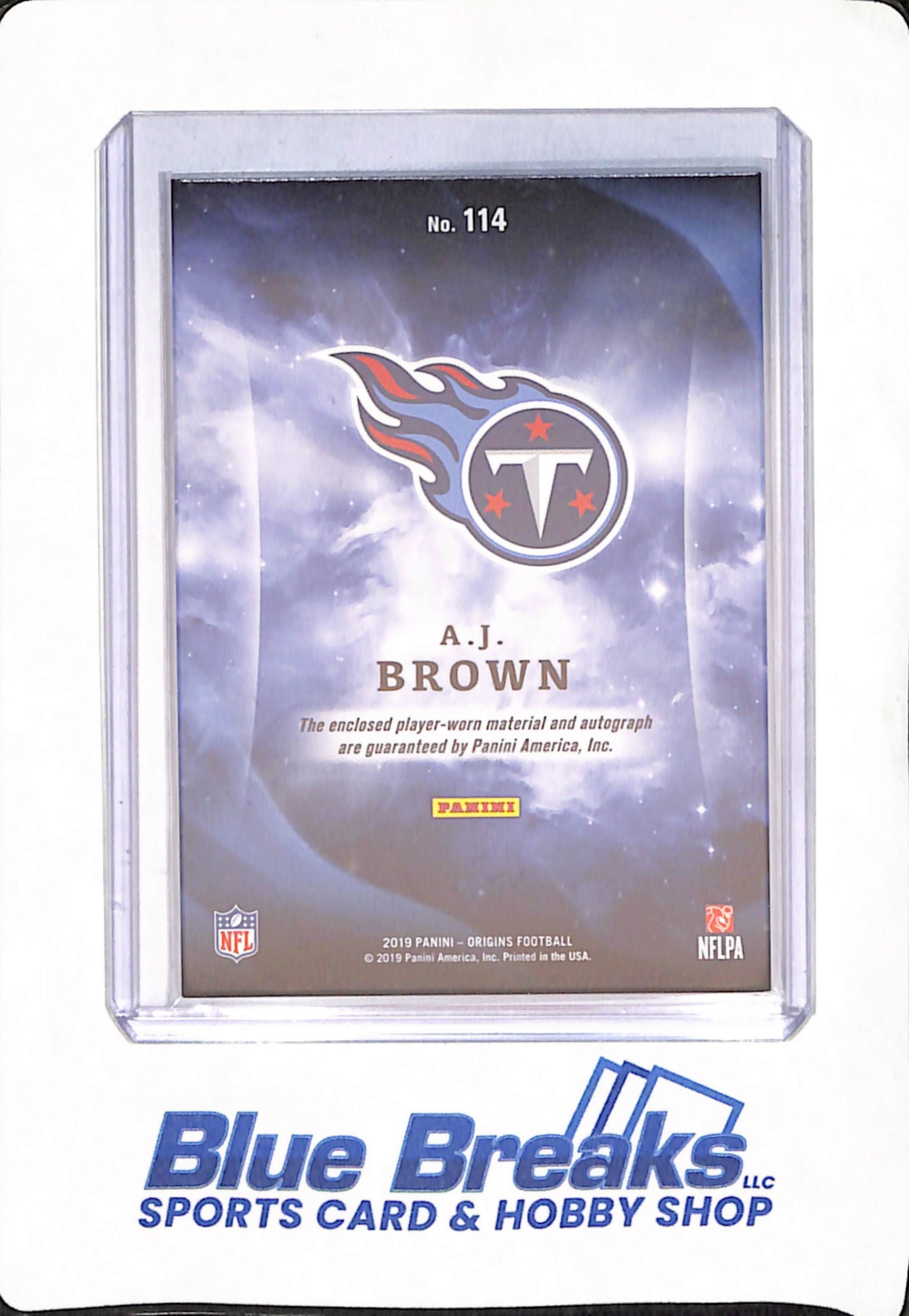 2019 Panini Origins - A.J. Brown - Football - Tennessee Titans - Autograph - Relic - RC - #114