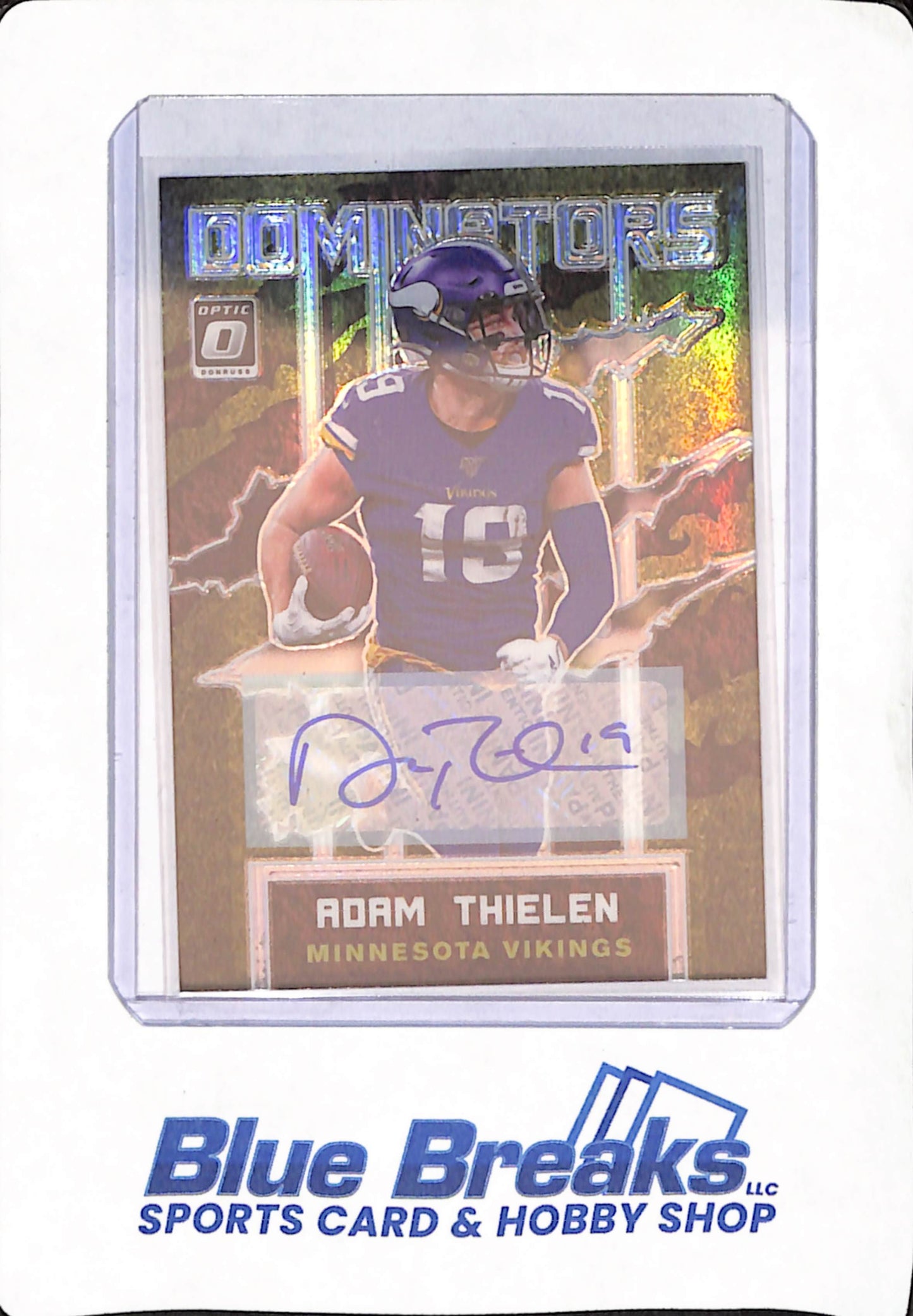 2020 Panini Donruss Optic - Adam Thielen - Football - Minnesota Vikings - Autograph - Dominators - 16/25 - #DM-AT