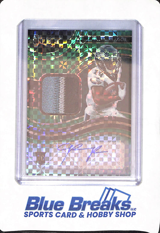 2020 Panini Select - Jalen Reagor - Football - Philadelphia Eagles - Autograph - Relic - Prizm - RC - 3/5 - #RSM-JRE