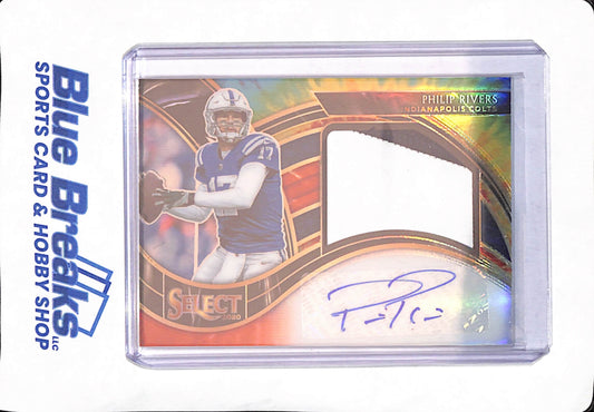 2021 Panini Select - Philip Rivers - Football - Indianapolis Colts - Autograph - Relic - Prizm - 10/15 - #JUS-PRI