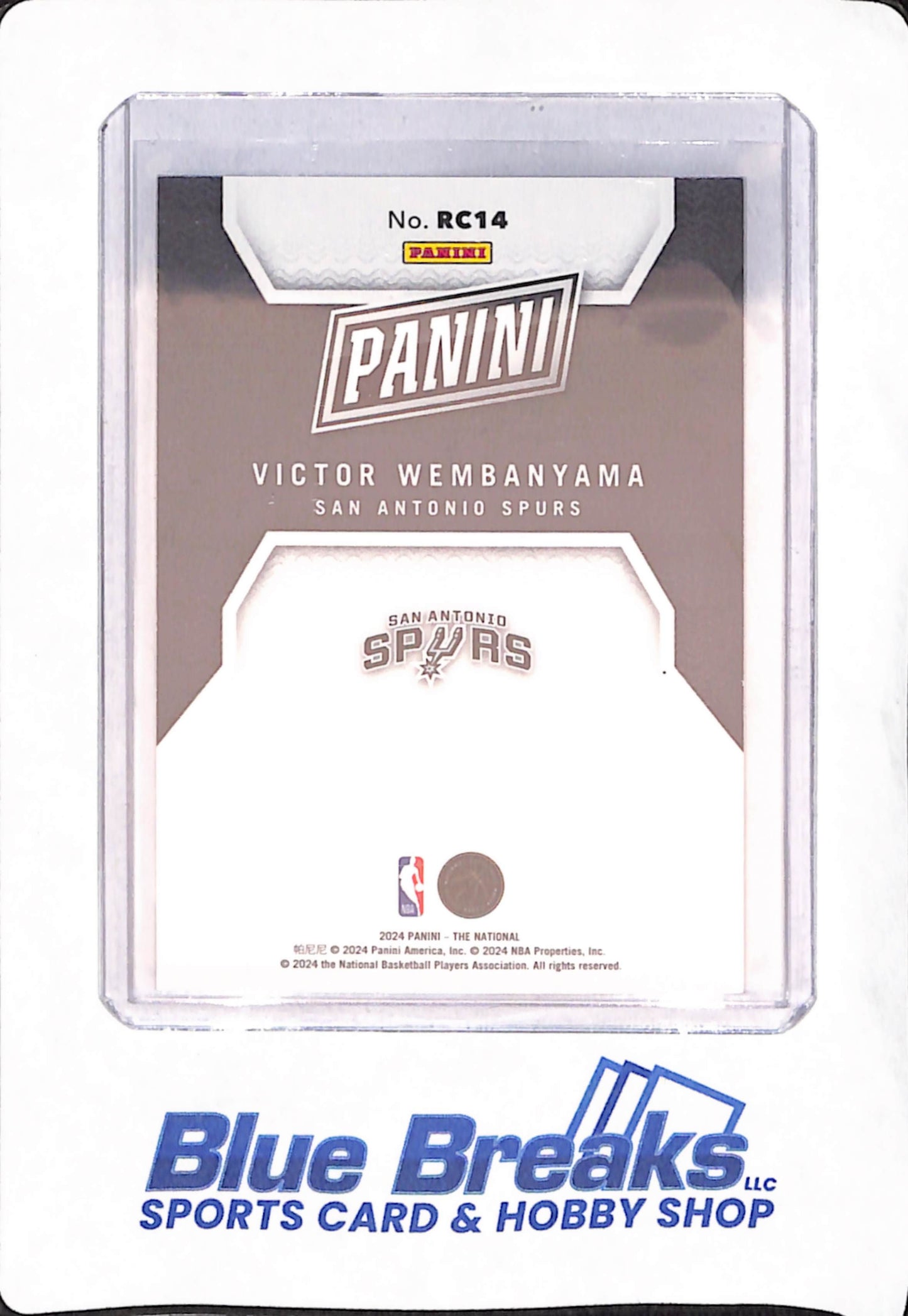 2024 Panini The National - Victor Wembanyama - Basketball - San Antonio Spurs - Orange Foil - RC - 155/199 - #RC14