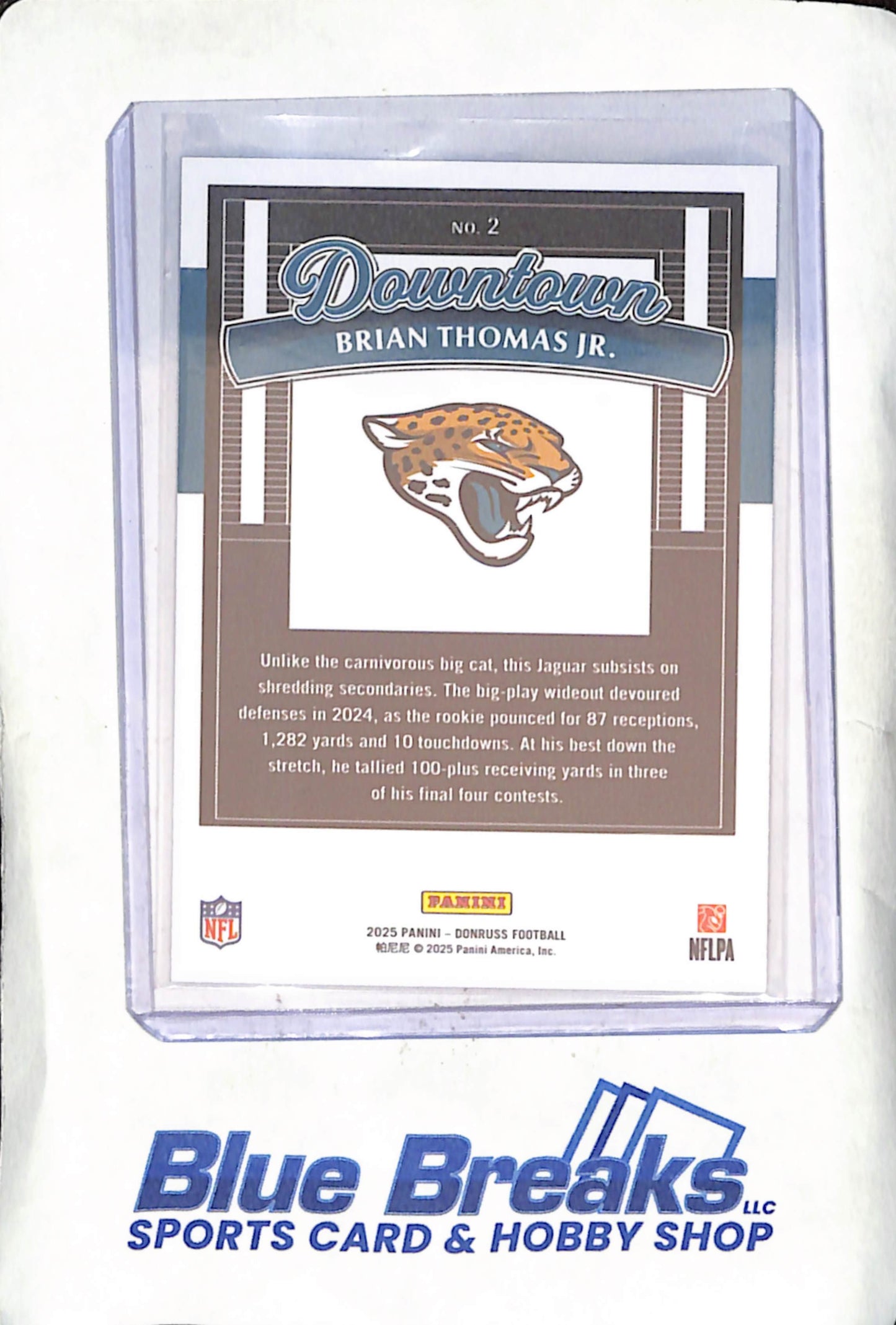 2025 Panini Donruss - Brian Thomas Jr - Downtown - Jacksonville Jaguars - Football - #2