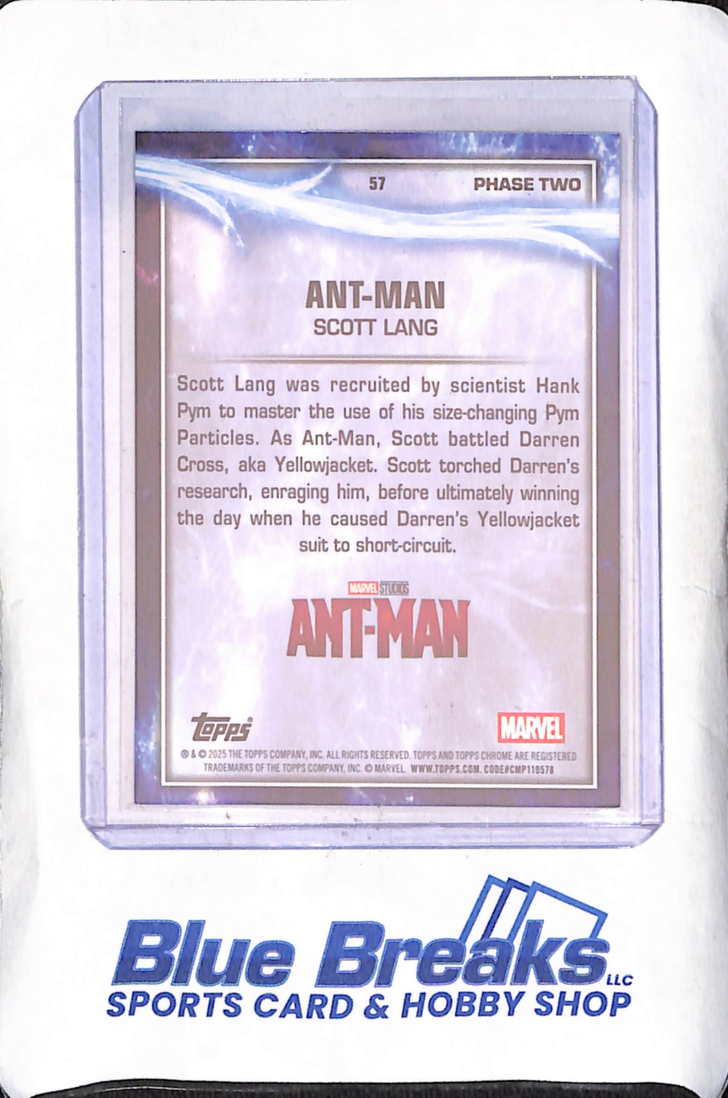 2025 Topps Chrome Marvel - Ant-Man Scott Lang - Phase Two - 56/150 - Marvel - #56