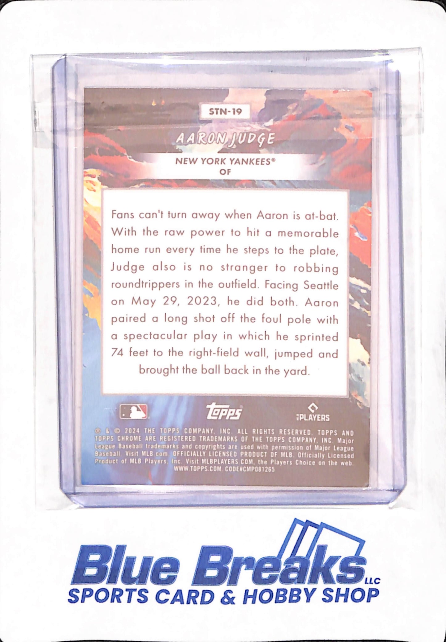 2024 Topps Chrome Cosmic - Aaron Judge - Baseball - New York Yankees - #STN-19