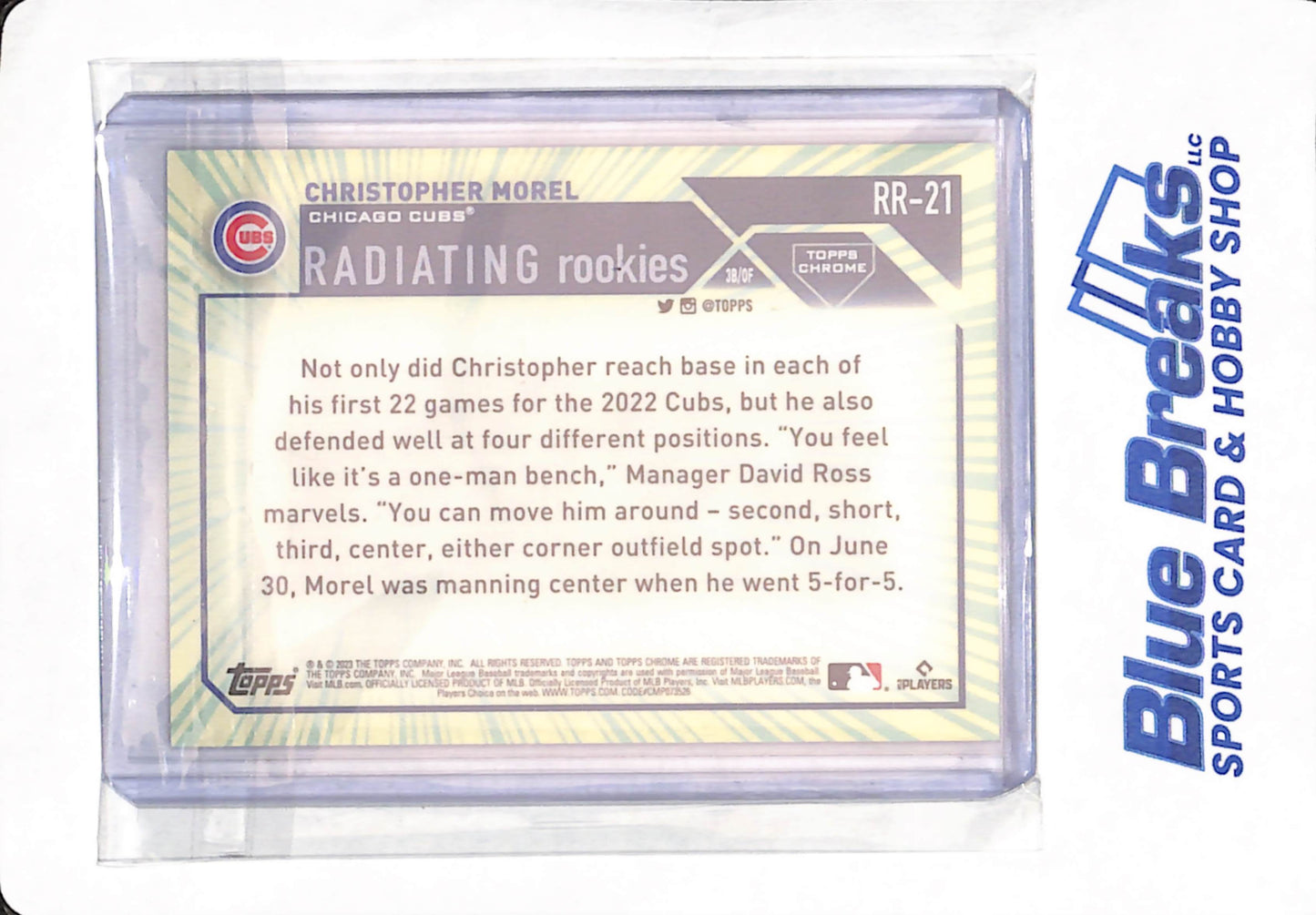 2023 Topps Chrome - Christopher Morel - Baseball - Chicago Cubs - Cosmic - # RR-21 - Radiating Rookies