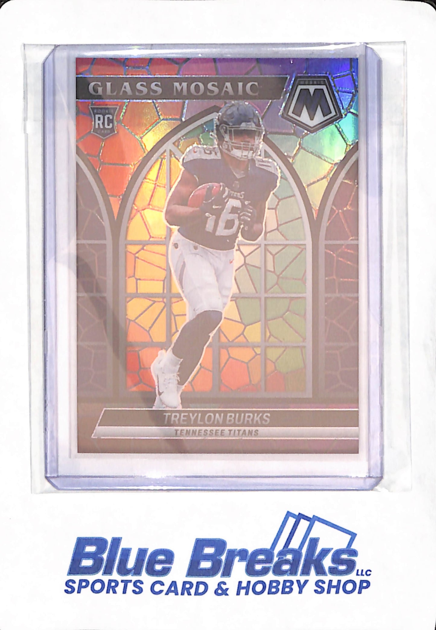2022 Panini Mosaic - Treylon Burks - Football - Tennessee Titans - Glass Mosaic - Rookie - # GM-30