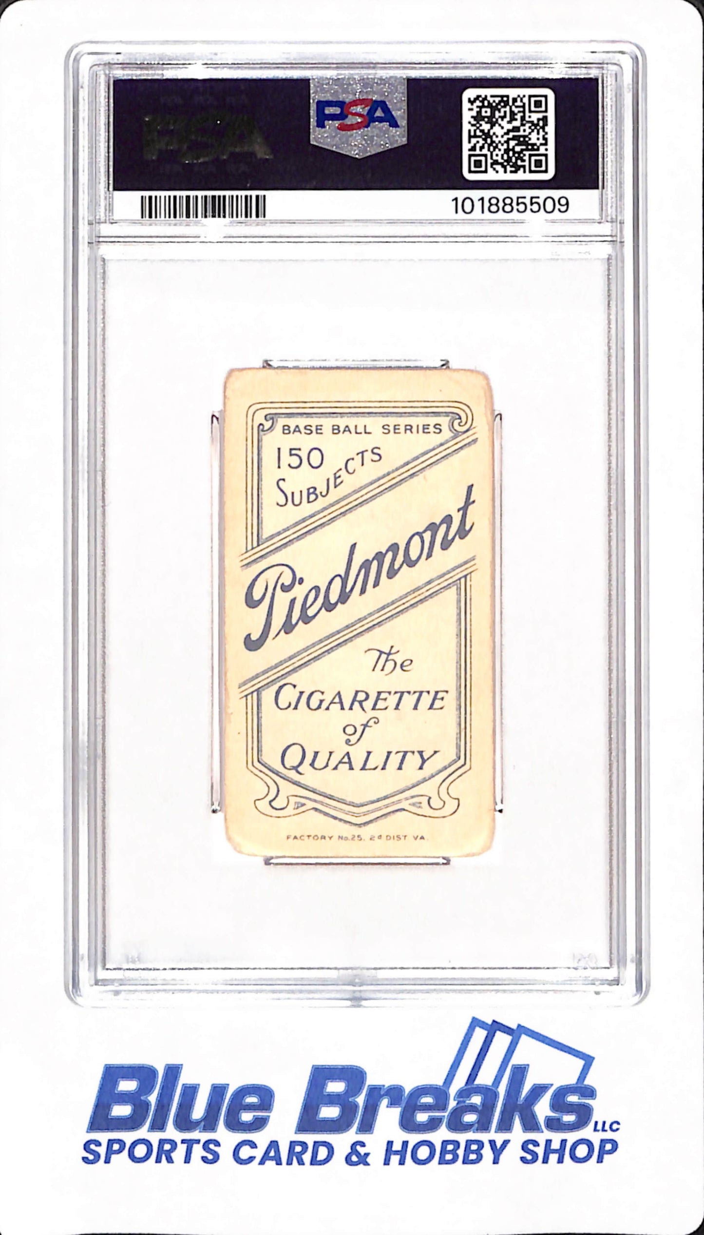 T206 Piedmont 150 - Walter Johnson - Baseball - Washington - Portrait - PSA 1.5