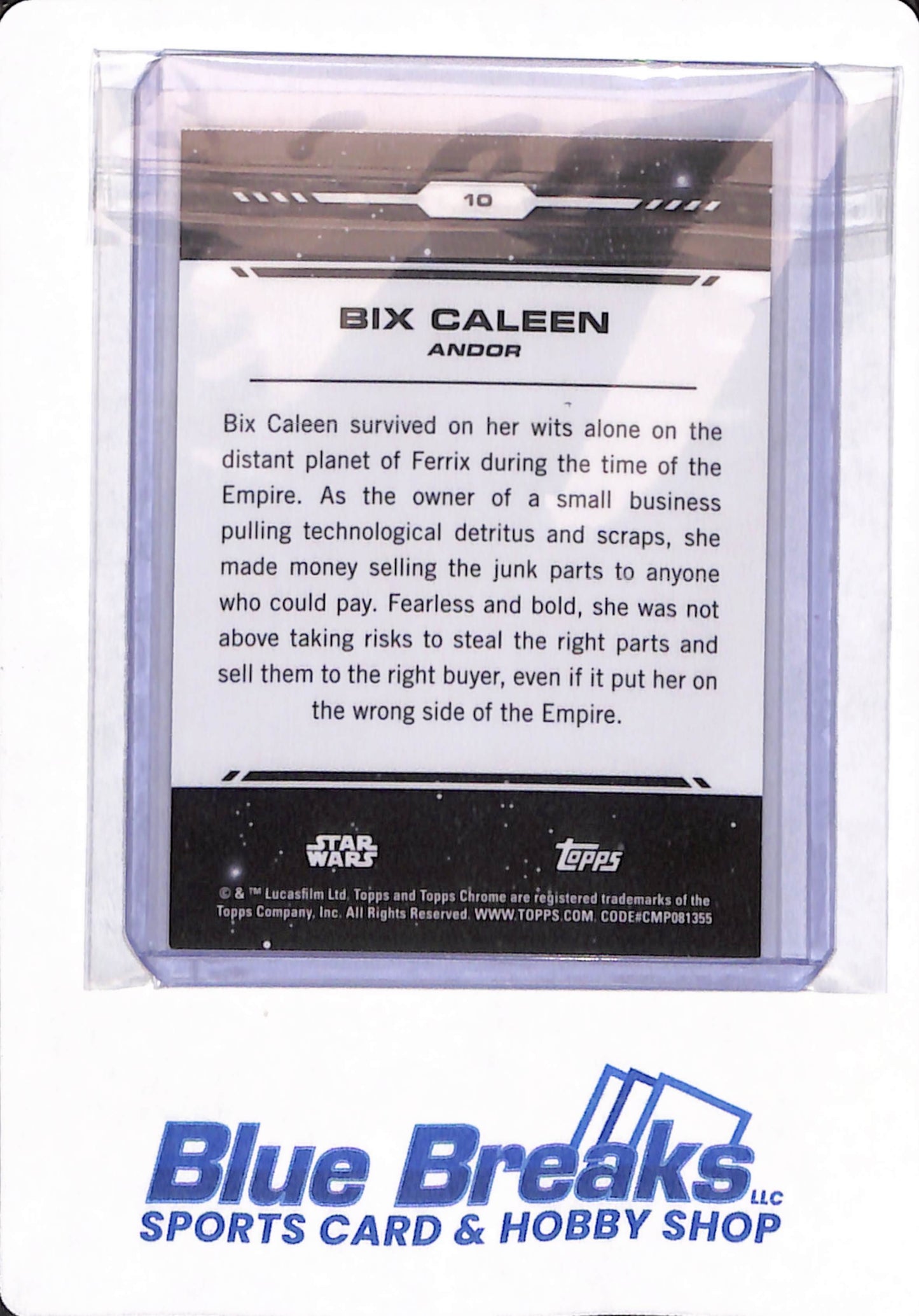 Topps Star Wars Chrome - Bix Caleen - Rebel - Entertainment - Gold - 33/50