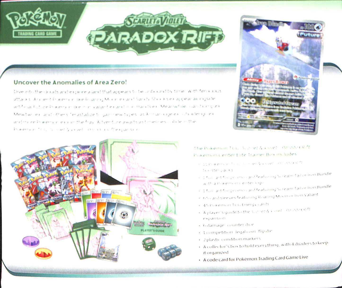 Pokémon Scarlet & Violet: Paradox Rift Pokémon Center Elite Trainer Box - Sealed Wax