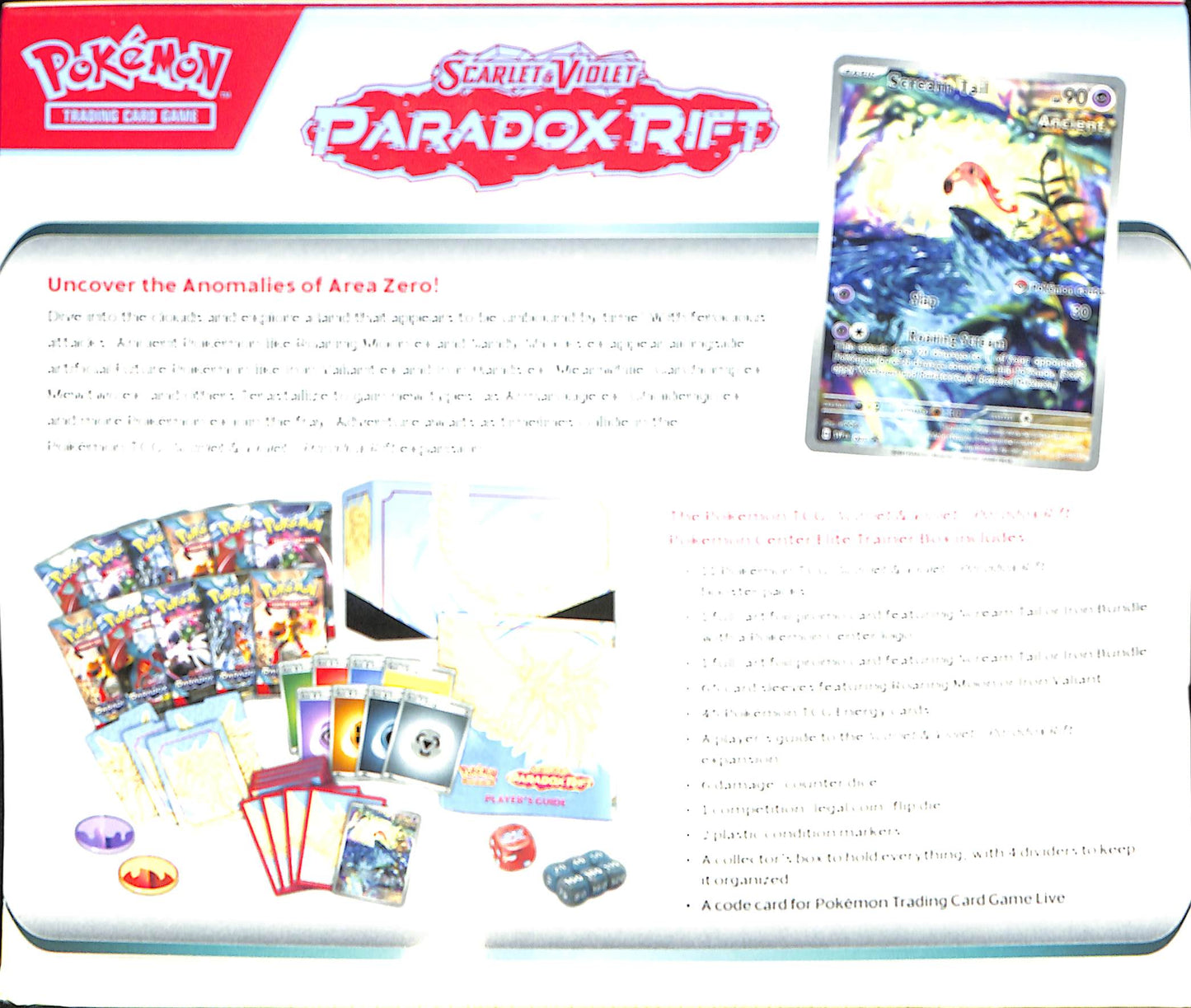 Pokémon Scarlet & Violet: Paradox Rift Pokémon Center Elite Trainer Box - Sealed Wax