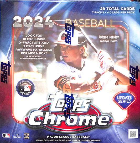 2024 Topps Chrome Update Series Baseball Mega Box - Sealed Wax