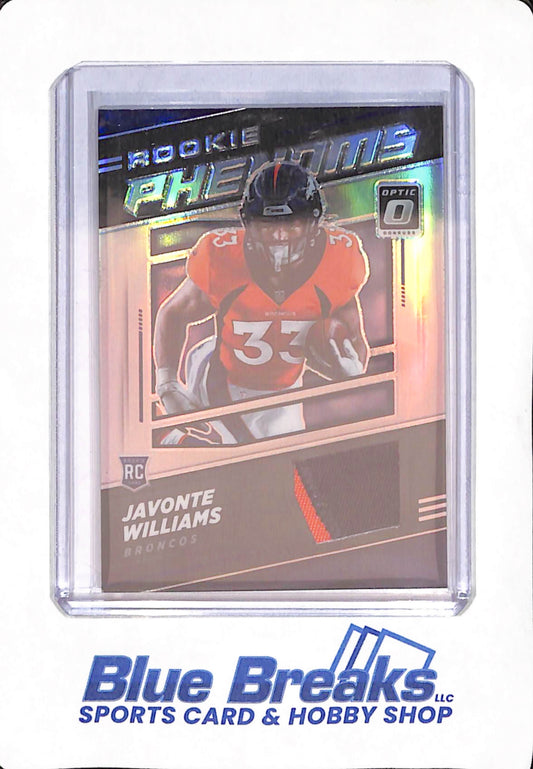 2021 Panini Donruss - Javonte Williams - Football - Denver Broncos - Rookie Phenoms - RC - 33/50 - #RP-15