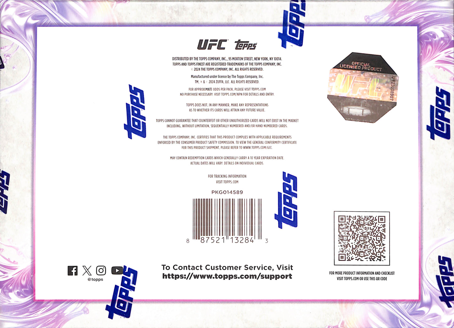 2024 Topps Finest UFC - Hobby Box - Sealed Wax