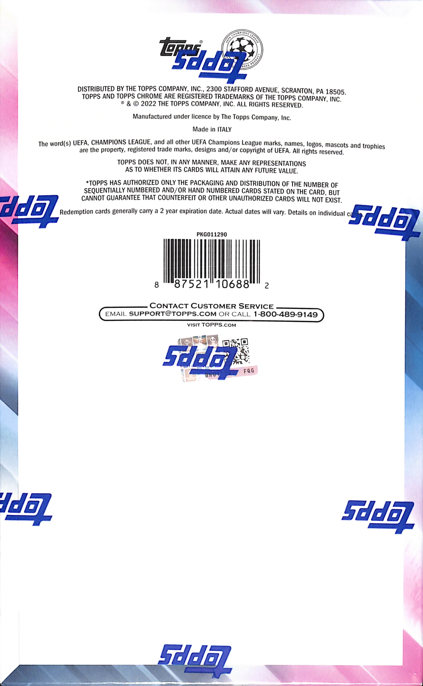 2021/22 Topps Chrome UEFA Champions League Hobby Box - Sealed Wax