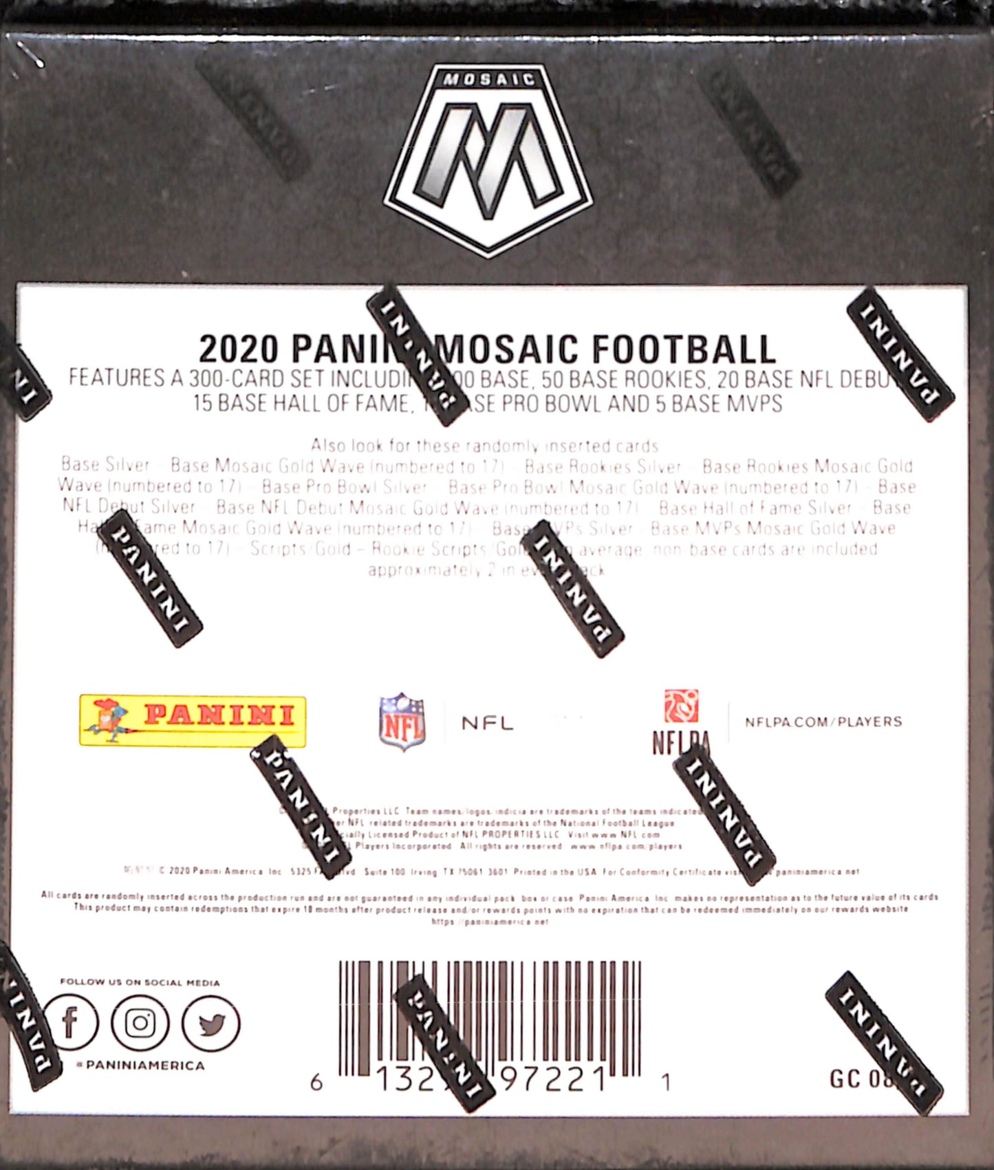 2020 Panini Mosaic Tmall Edition Football Hobby Box - Sealed Wax