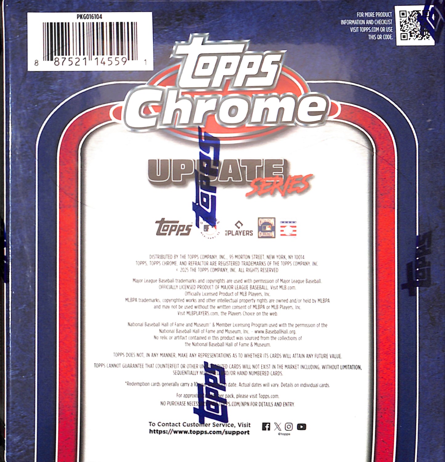 2025 Topps Chrome Baseball Update Series - Mega Box - Sealed Wax