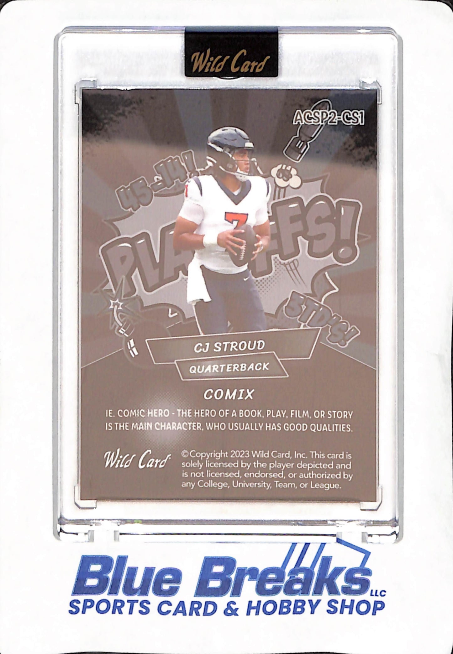 2023 Wild Card - CJ Stroud - Houston Texans - Football - Alumination - Comix - Rookie - 7/18 - #ACSP2-CS1