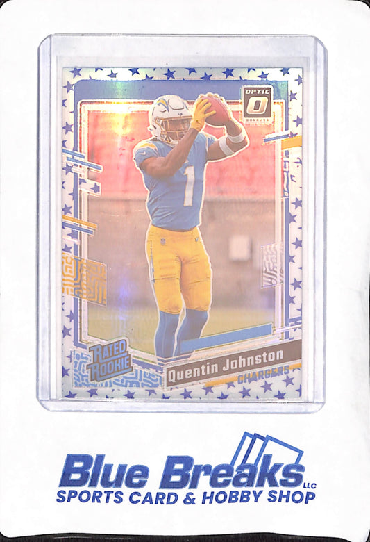 2023 Panini Donruss Optic - Quentin Johnston - Los Angeles Chargers - Football - Rated Rookie - Star Border - #265