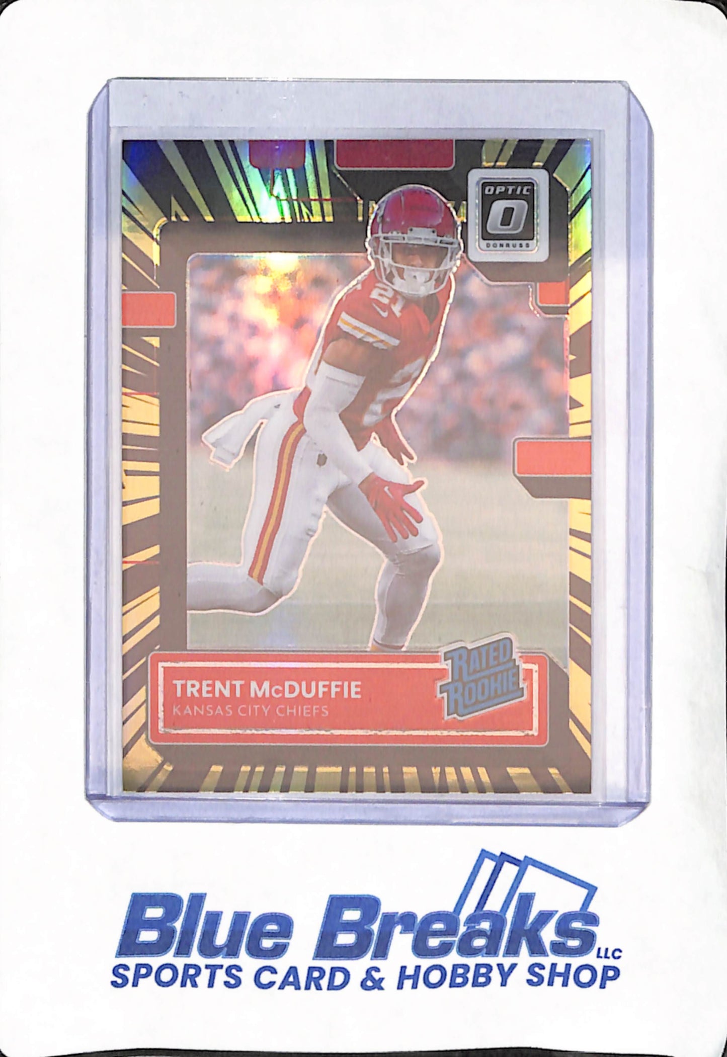 2022 Panini Donruss Optic - Trent McDuffie - Kansas City Chiefs - Football - Electricity - Rated Rookie - 49/65 - #247