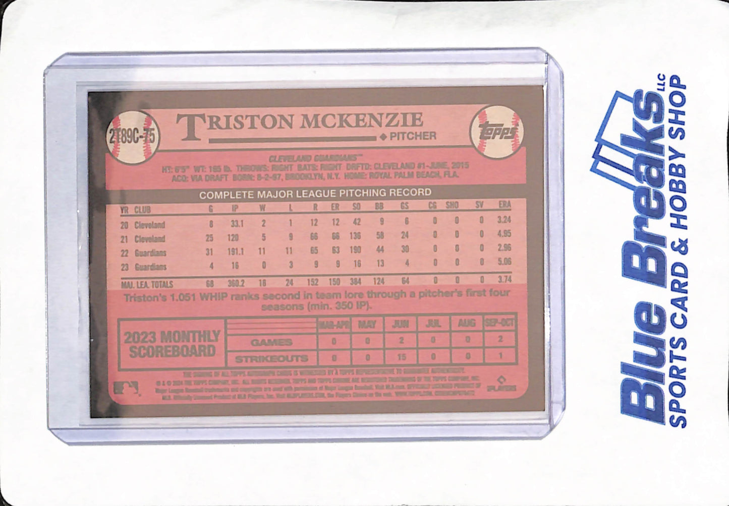2024 Topps Chrome - Triston McKenzie - Cleveland Guardians - Baseball - Autograph - Mojo - 35th Anniversary - #2T89C-75