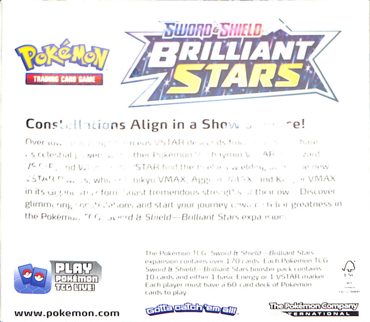 Sword & Shield Brilliant Stars Booster Box - Pokemon - Sealed Wax