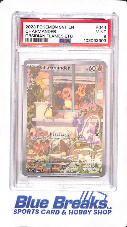 2023 Pokemon SVP EN-SV Black Star Promo Charmander Obsidian Flames - Pokemon - PSA MINT 9 - #044