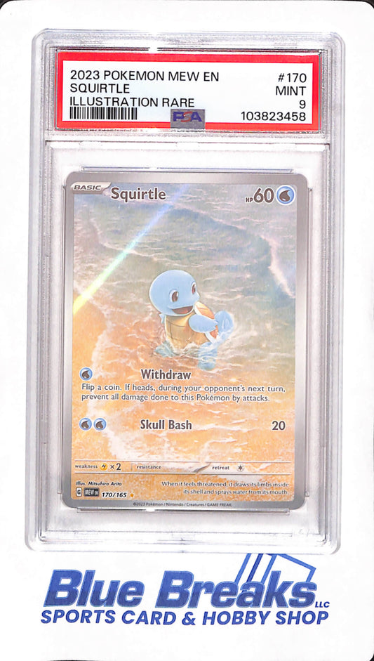 2023 Pokemon Squirtle Illustration Rare - Pokemon - PSA MINT 9 - #170