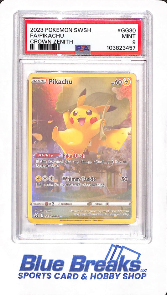2023 Pokemon Sword & Shield Pikachu Crown Zenith - PSA MINT 9 - #GG30