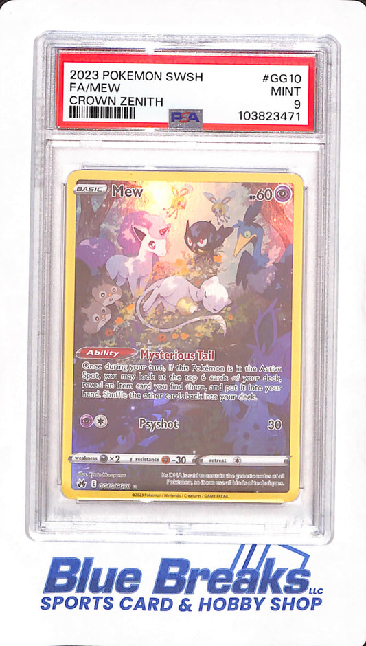 2023 Pokemon Sword & Shield FA/Mew Crown Zenith - PSA MINT 9 - #GG10