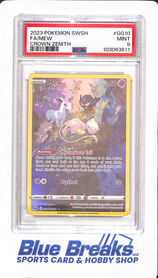 2023 Pokemon Sword & Shield FA/Mew Crown Zenith - PSA Mint 9 - #GG10