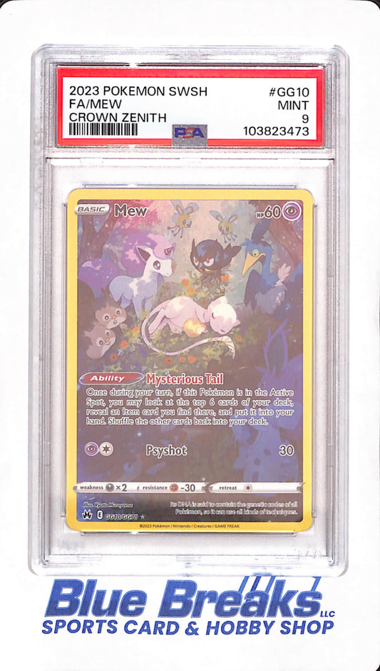 2023 Pokemon Sword & Shield FA/Mew Crown Zenith - PSA Mint 9 - #GG10