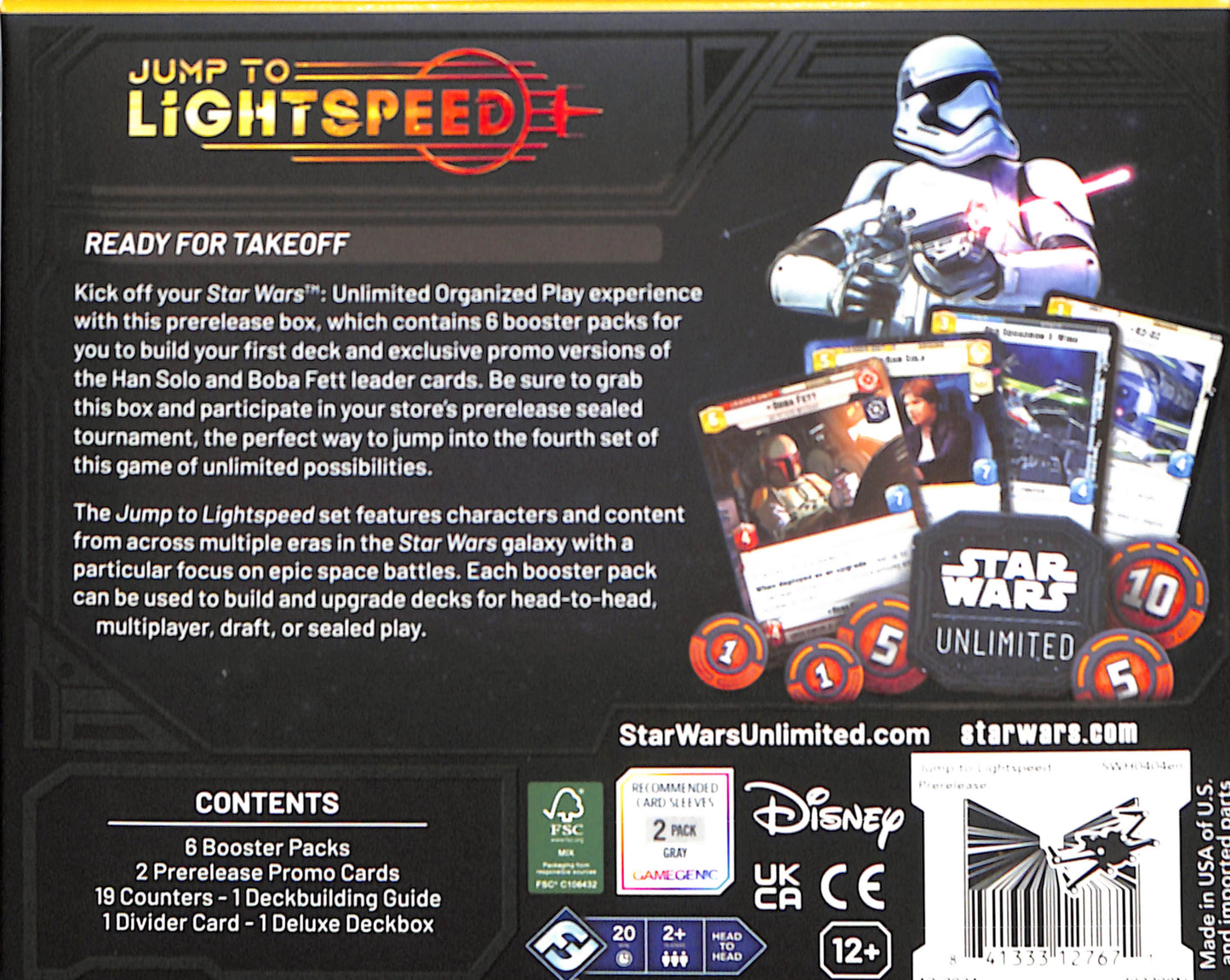 Star Wars Unlimited jump to Lightspeed Prerelease - Sealed Wax