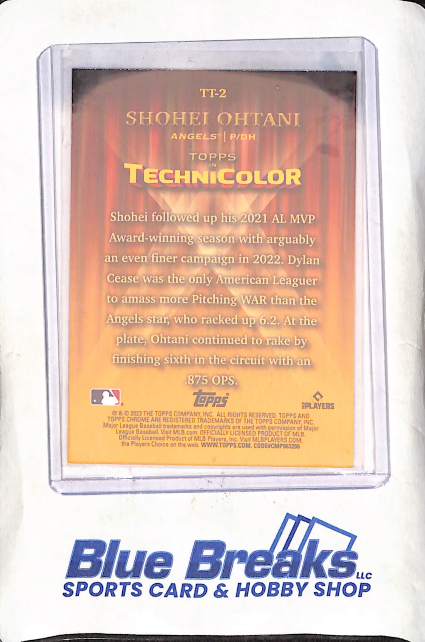 2023 Topps Chrome - Shohei Ohtani - Technicolor - Los Angeles Angels - Baseball - #TT-2
