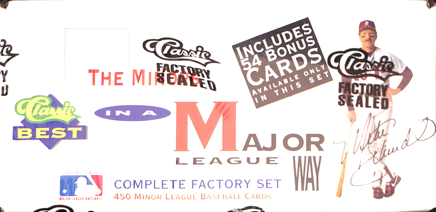 1991 Classic Best Minor League Baseball Complete 450 Card Factory Sealed Set - Sealed Wax