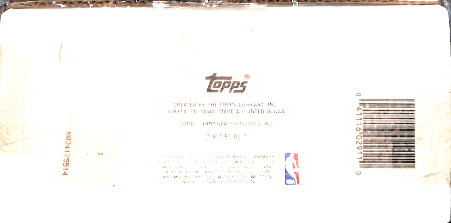 1992-93 TOPPS FACTORY SEALED COMPLETE SET AS ISSUED * SHAQ RC/(12) GOLD SEALED - Sealed Wax