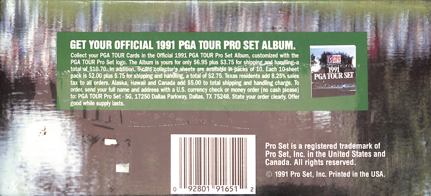 1991 PGA TOUR PRO GOLF CARD SET - Sealed Wax