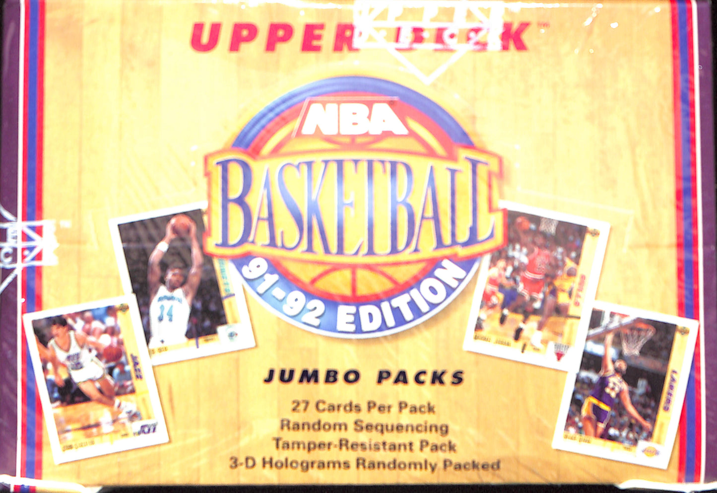 1992-1993 Upper Deck NBA Jumbo Packs - Sealed Wax