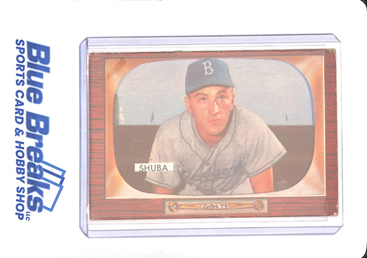 1955 George Shuba - Baseball - Brooklyn Dodgers - # 66
